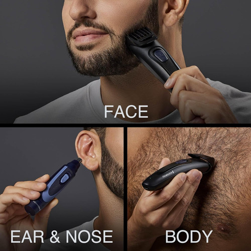 Remington Kit De Recortadora De Barba Recargable Para Bigote