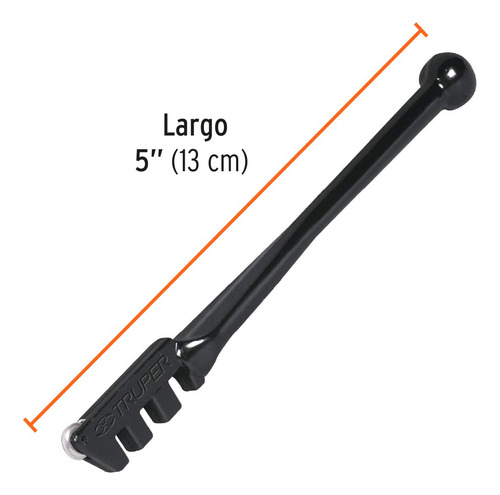 Corta Vidrio 3 Filos Mango Metalico Extremo De Bola Truper