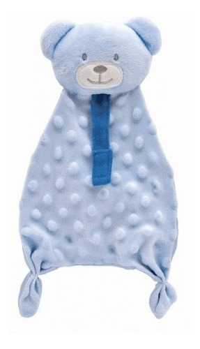 Naninha Com Ursinho E Prendedor De Chupeta Azul Buba