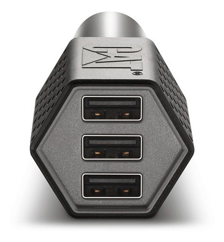 Cargador De Auto Cat Resistente Usb 7.2amp 3 Puertos