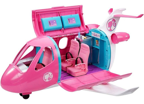 Avion De Barbie Dreamplane Con 15 Piezas Incluye Mascota