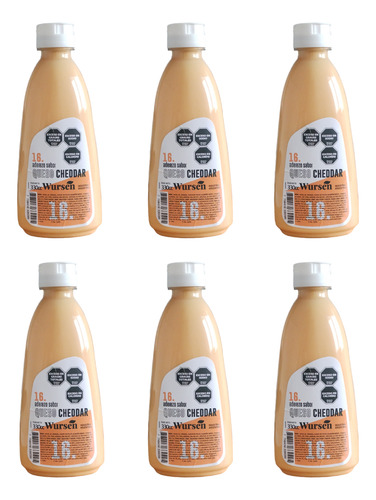 Aderezo Cheddar 330 Cc X 6 Unidades
