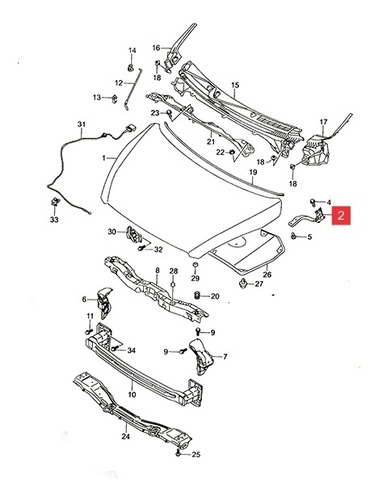 Bisagra Capo Der. Suzuki Ertiga 2014-17