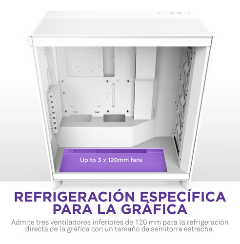 Gabinete Nzxt H7 Flow (2024) Mid-tower Case Blanco
