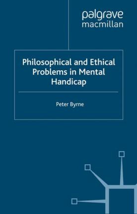 Libro Philosophical And Ethical Problems In Mental Handic...