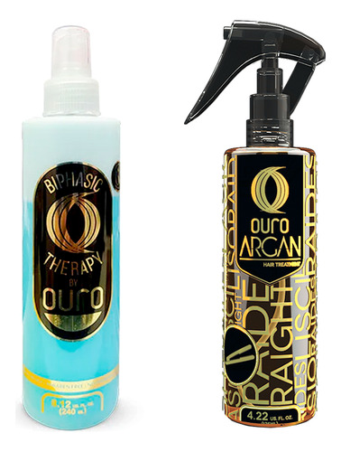 Kit Ouro Argan Termoprotector + Tratamiento Bifasico Teraphy