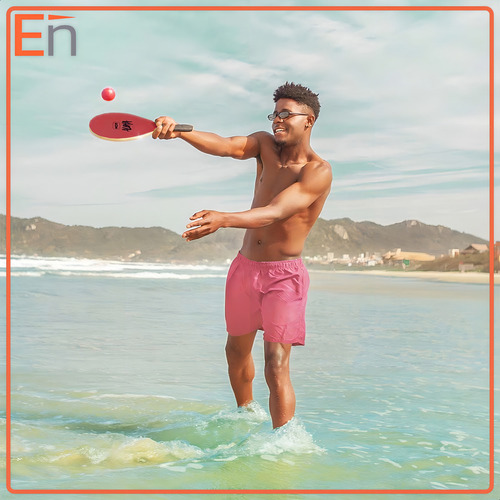 Paletas Para Tenis De Playa. Incluye 2 Paletas Y Pelota.