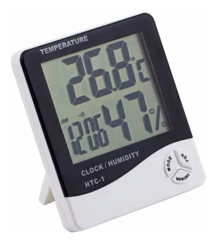 Termo-metro  Higometro Digital Reloj  Temperatura Hct2