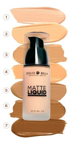 Base Líquida Matte Dolce Bella  X 1unidad