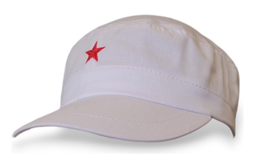 Gorra Che Militar Estrella Bordada Algodón Visera Corta Gaba