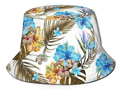 Sombrero Gorra Pesca Pehede Tropical Flowers Bucket Hat Para