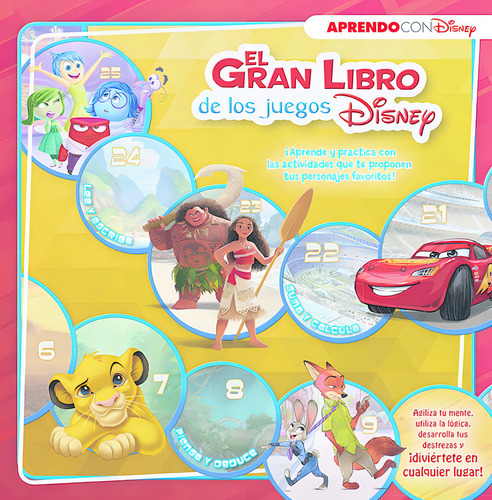 El Gran Libro De Los Juegos Disney (aprendo Con Disney), De Disney. Aprendo Con Disney, Vol. 1. Editorial Cliper Plus, Tapa Dura En Español