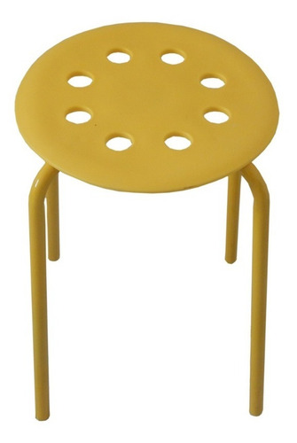 Banquito De Colores Metal Y Plastico Portatil Silla Banco
