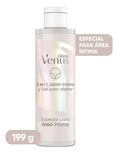 Jabón Íntimo Femenino y Gel de Afeitar Gillette Venus para Área Íntima 190mL