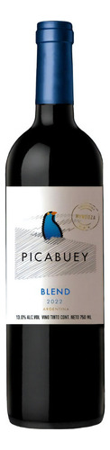 Vino Tinto Picabuey Blend 750ml. Carmenéré, Malbec Y Bonarda