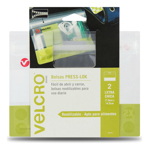 Velcro Press-lok Bag S (50 Unidades) 17.9cm X 14.5cm