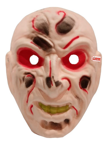 Máscara Zombie Terror Disfraz Halloween - Ciudad Cotillón