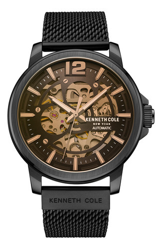 Reloj Hombre Kenneth Cole Kcwgl2220503 New York Color de la correa Negro Color del bisel Negro Color del fondo Marrón