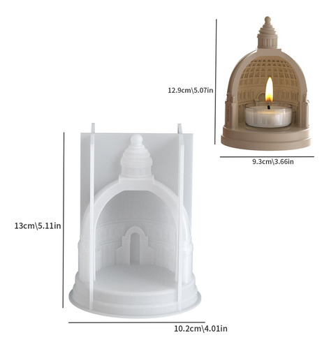 Molde De Velas De Silicón Molde Velero Forma Castillo Herram