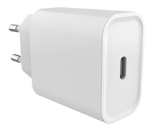 Fonte Carregador Turbo Celular Usb Tipo C Branco 20w Ios