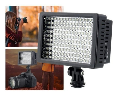 Foco Led 160 Luces Flash Cámara 2 Filtros