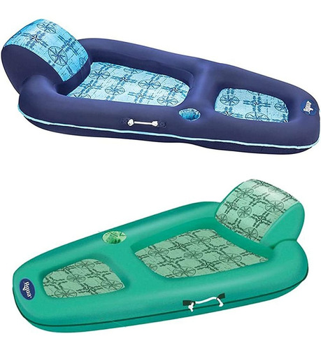 Aqua Leisure Polyknit Luxe Water Lounger Reclinable Piscina 