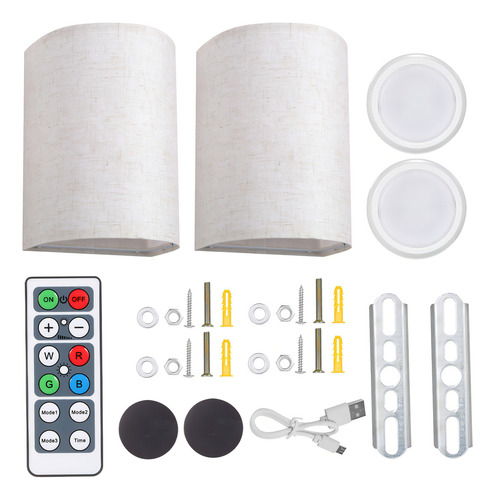 Juego De Lámparas De Pared, Paquetes De Dormitorio, Sala De Color De La Luz Beige