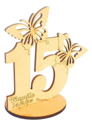 Imagen 3 de 9 de 50 Souvenirs Fibrofacil 15 Años + 1 Central 20cm Oferta !
