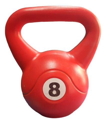 Pesa Rusa Kettlebell Pvc 8kg Con Detalles Gym Liquidacion!!!