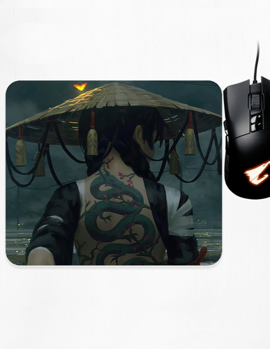 Mouse Pad Xs Chica Samurai Tatuaje