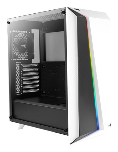 Gabinete Gamer Aerocool Cylon Pro Blanco Rgb Cristal Templad