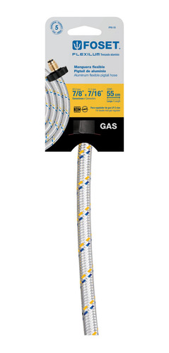 Manguera De Hule Pigtail 55cm Aluminio Usos Grales Foset