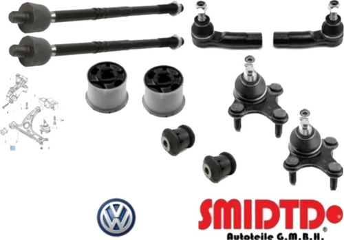 Kit Rotulas Bieletas Terminal Bujes Vw Golf Sportwagen 10-16