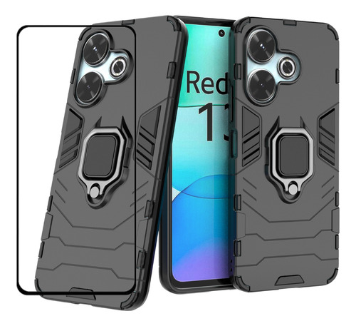 Funda Para Redmi 13 4g / Poco M6 4g + Cristal Templado 9d