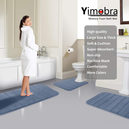 Alfombrilla De Baño De Espuma Viscoelástica Yimobra, Tamaño
