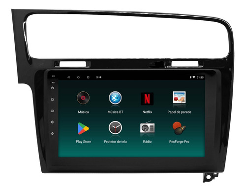 Multimidia Vw Golf Mk7 14/19 Android 14 2gb 32gb 9p Carplay