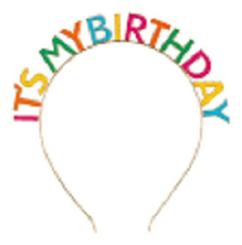 Tiara Diadema Esmaltada Dorado Cumpleaños Its My Birthday U