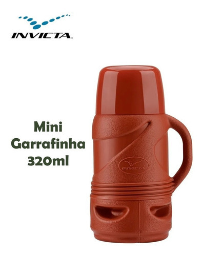 Mini Garrafa Térmica Portátil Café Invicta Pequena 320ml Cor Vermelha