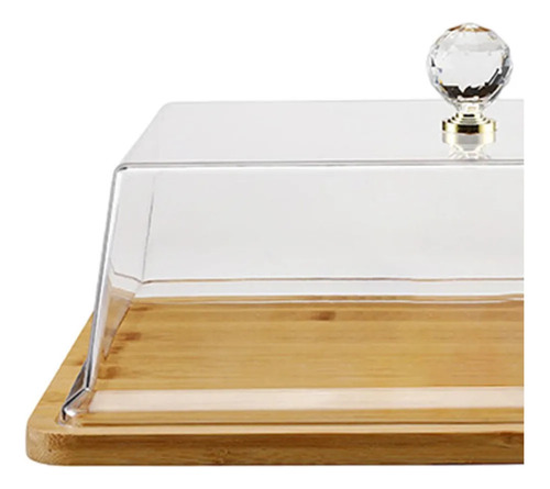 Soporte Para Pasteles Con Cubierta De Vidrio, Plato Para L