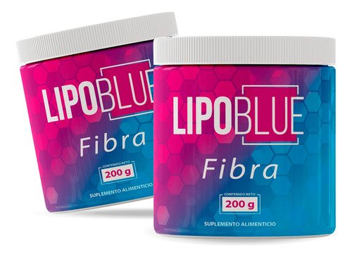 Kit De 2 Fibra Para Bajar De Peso Lipo Blue 200 G