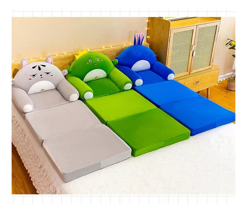 Sofá Plegable For Niños Pequeños, Sillón, Funda Lavable