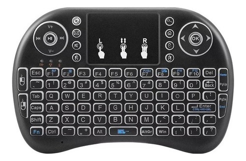 Mini Teclado Con Luz Inalambric Bluetooth Touchpad Pc Laptop