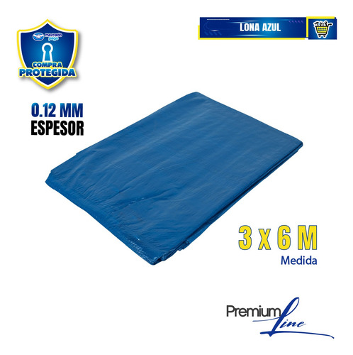 Lona 3.0 X 6.0 M, Azul, Ultra 41920