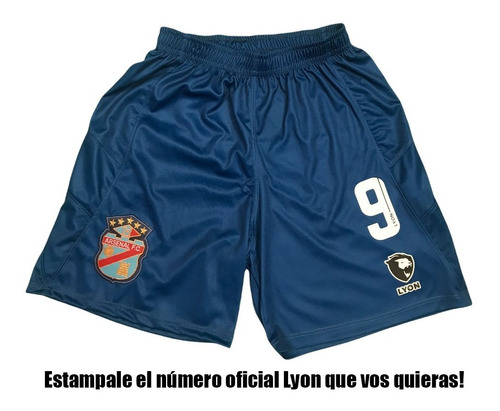 Imagen 3 de 3 de Short Alternativo Lyon Arsenal De Sarandi 2021