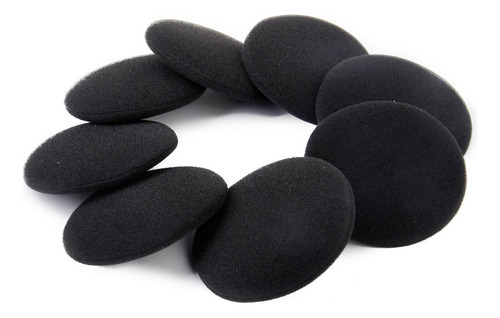 A 4 Pares 60mm Substituição Orelha Espuma Almofada Capas