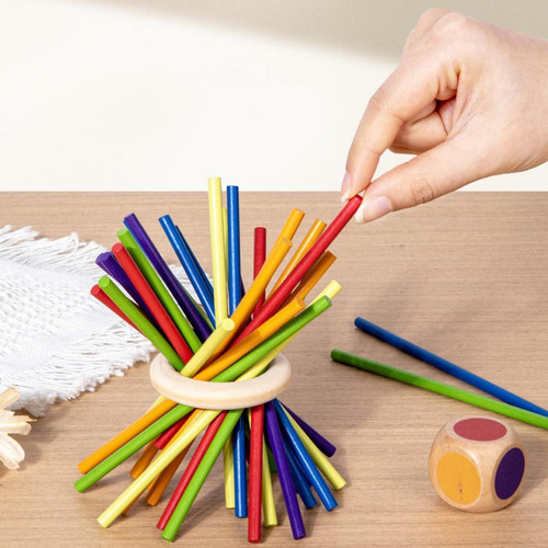 Juego De Equilibrio Con Palitos De Colores, Juguete, Juguete