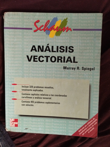 Libro Analisis. Vectorial  Murray R. Spiegel 