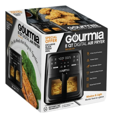 Freidora De Aire Digital Gourmia 8 Func 8qt/ 7.57 Lts.