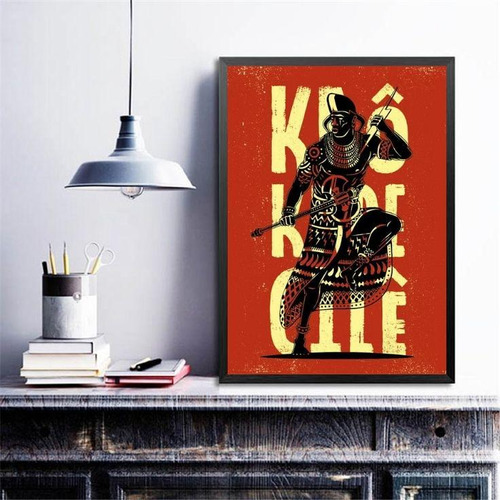 Quadro Candomblé Poster Xangô 24x18cm