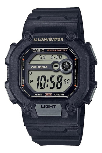 Casio Iluminador Led Batería De 10 Años Banda Extra Larga Te